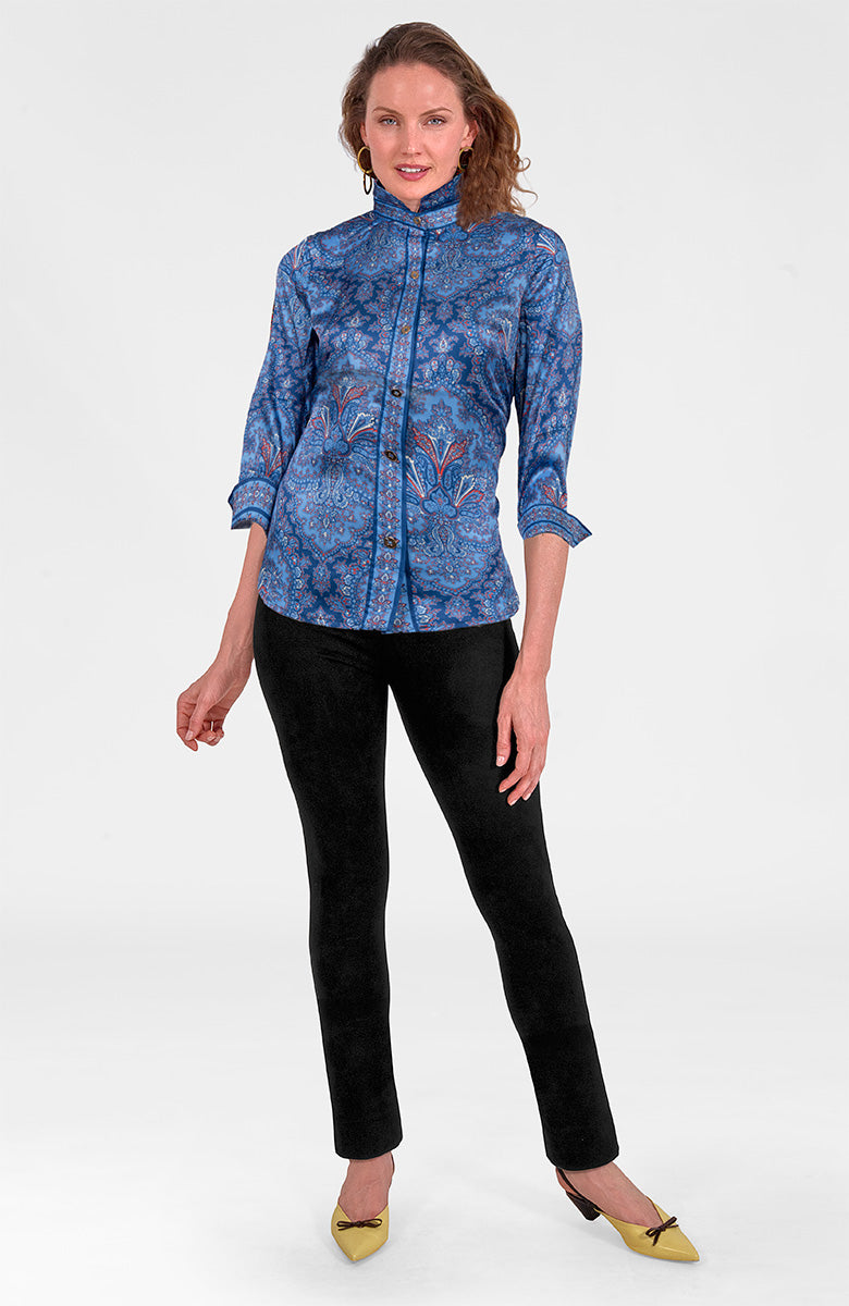 Boyfriend Shirt- Passion Paisley Imari
