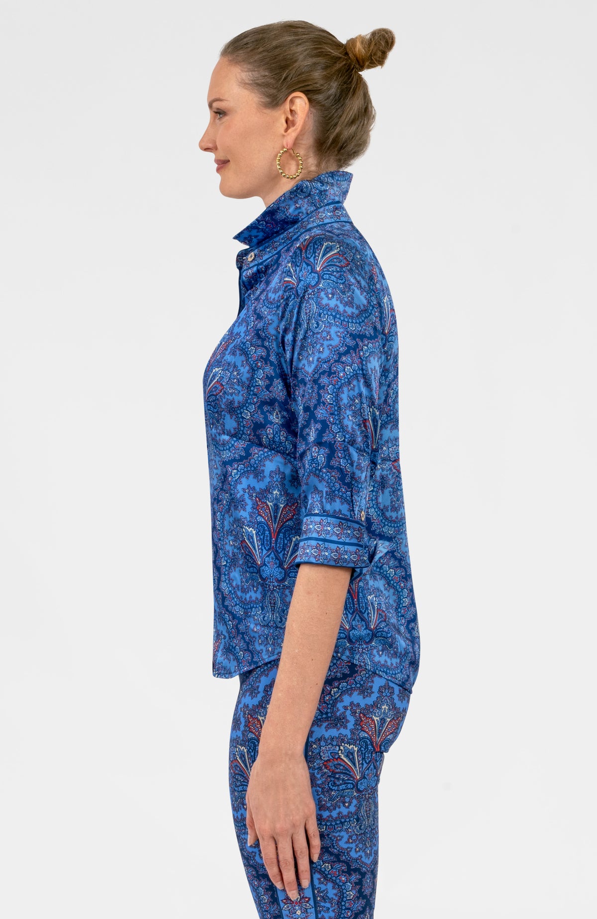 Boyfriend Shirt- Passion Paisley Imari