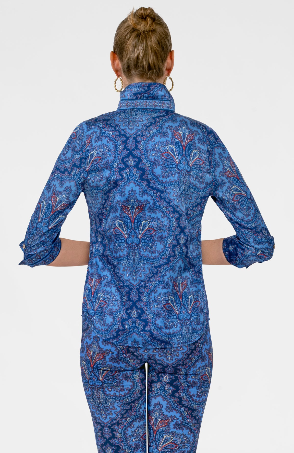 Boyfriend Shirt- Passion Paisley Imari