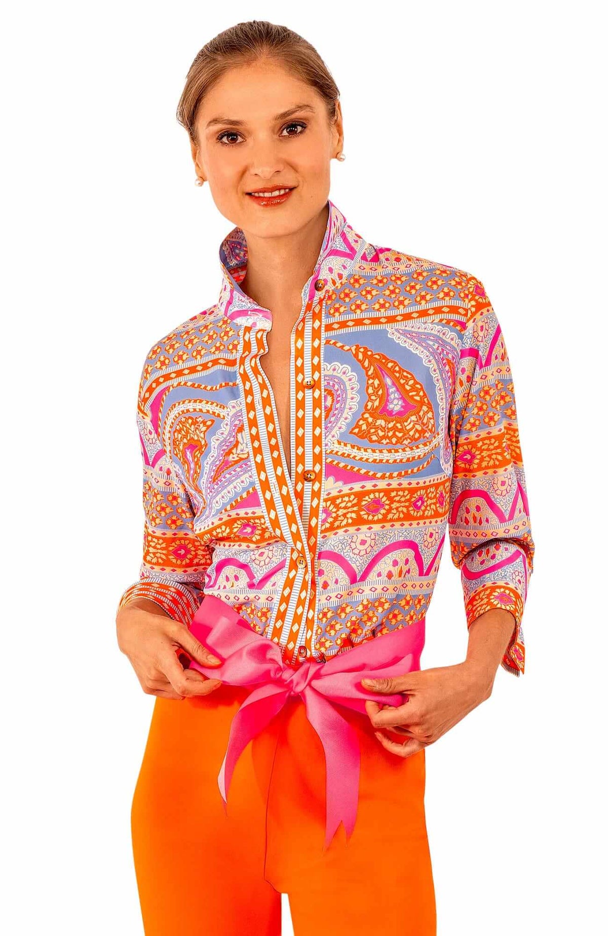 Boyfriend Shirt - Paisley Park Brights