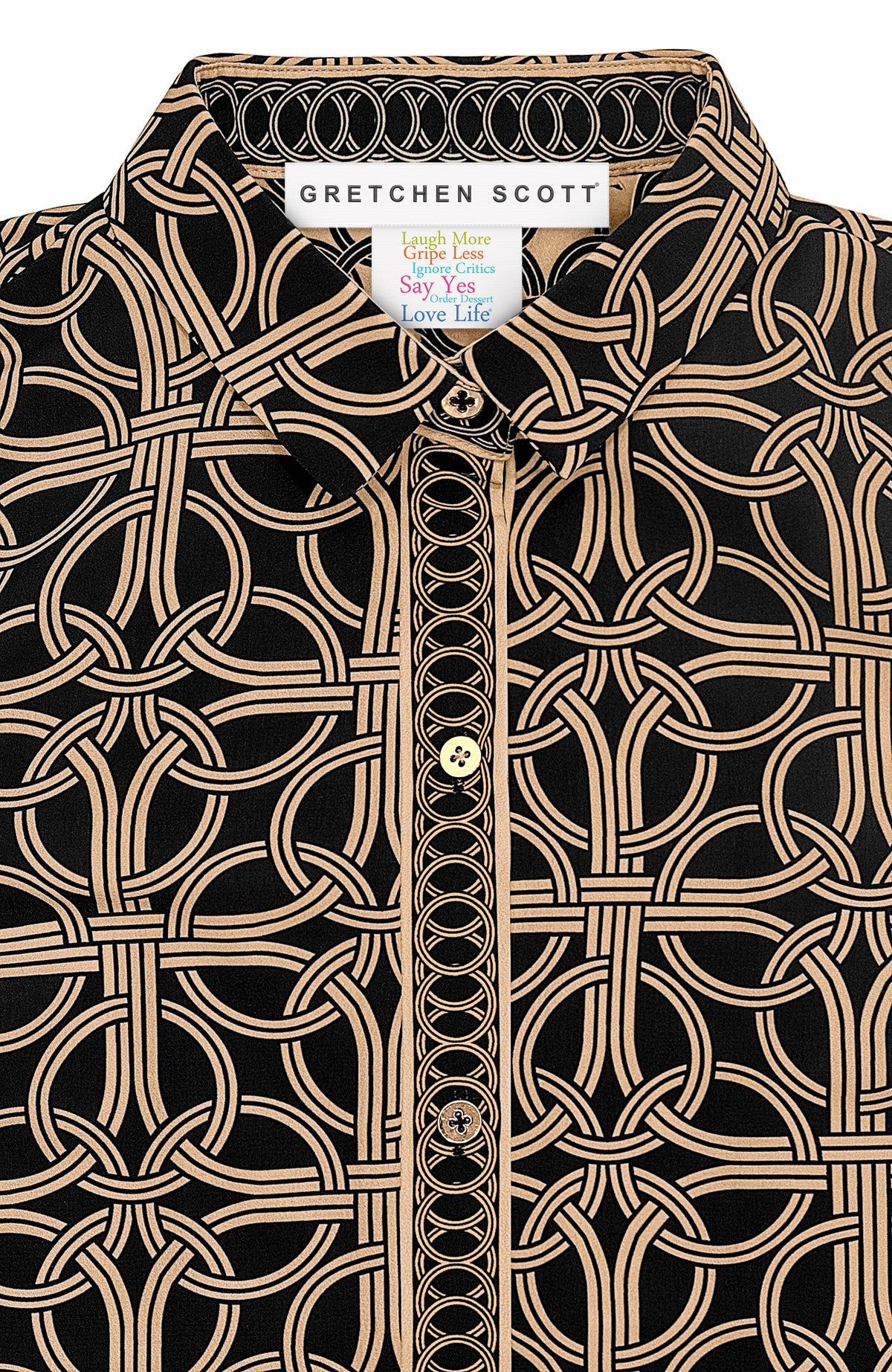 Boyfriend Shirt - Ring Toss Black