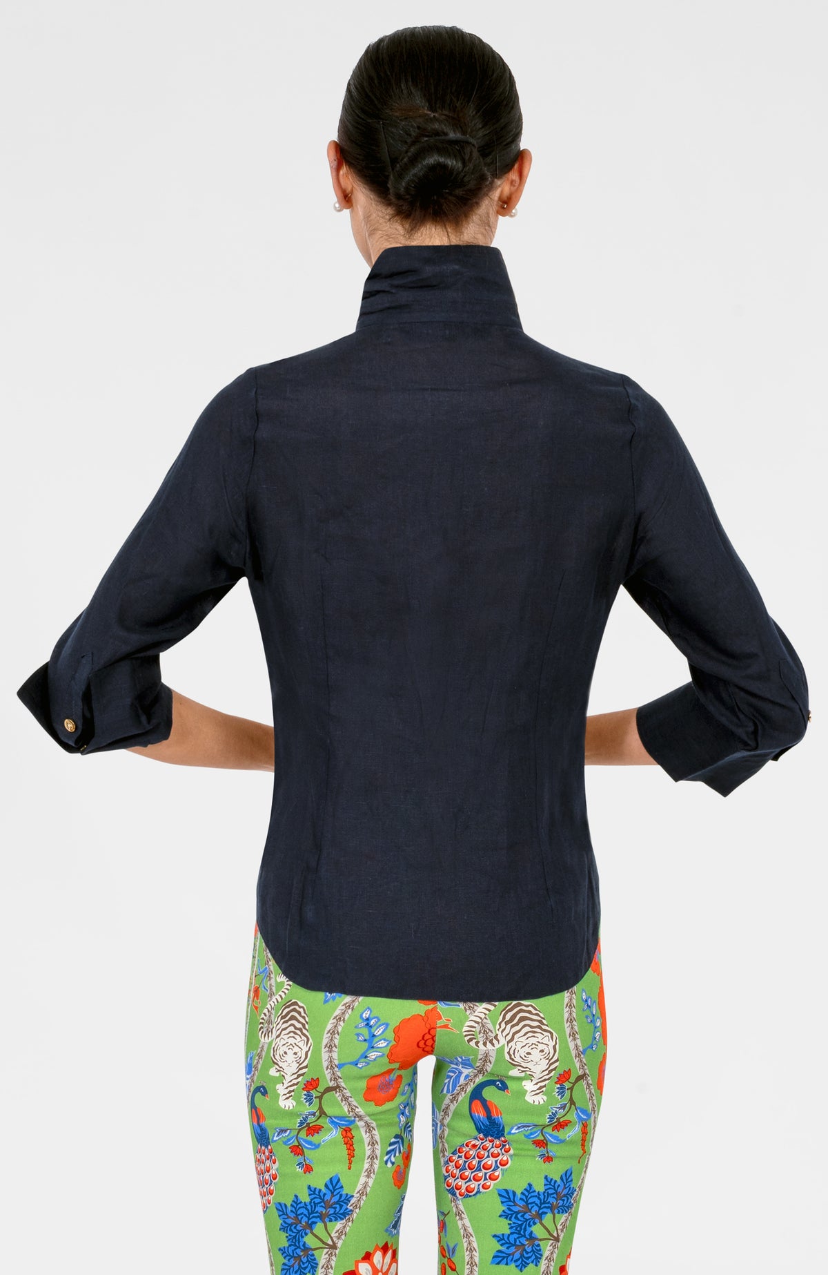 Safari Boyfriend Shirt Navy