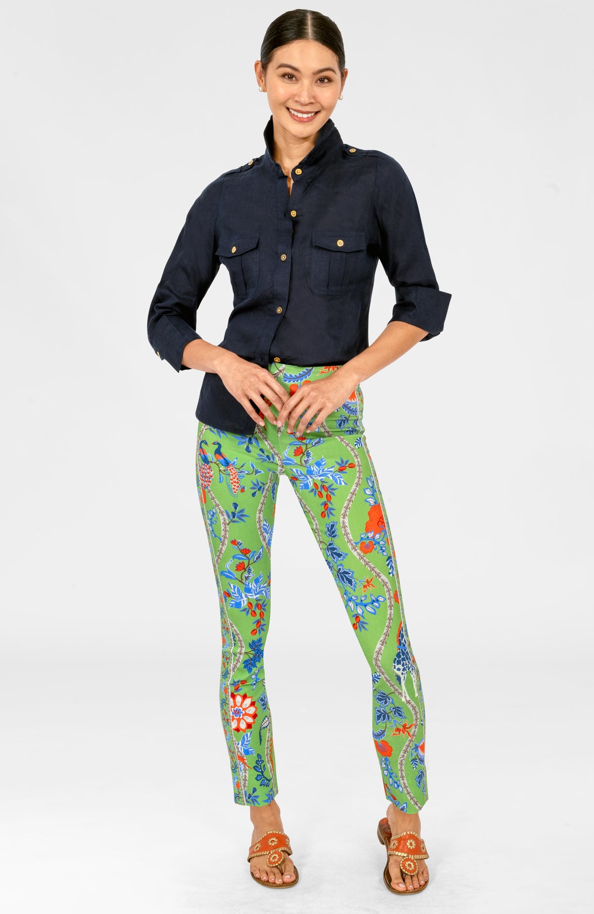 Safari Boyfriend Shirt Navy