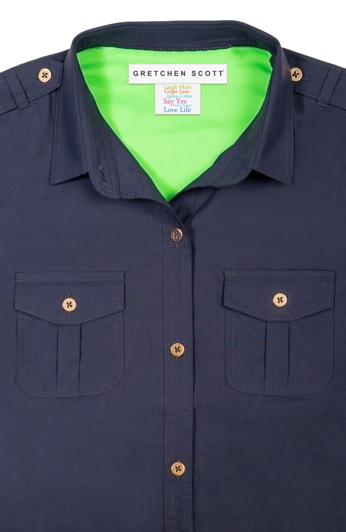 Safari Semifitted Shirt Navy