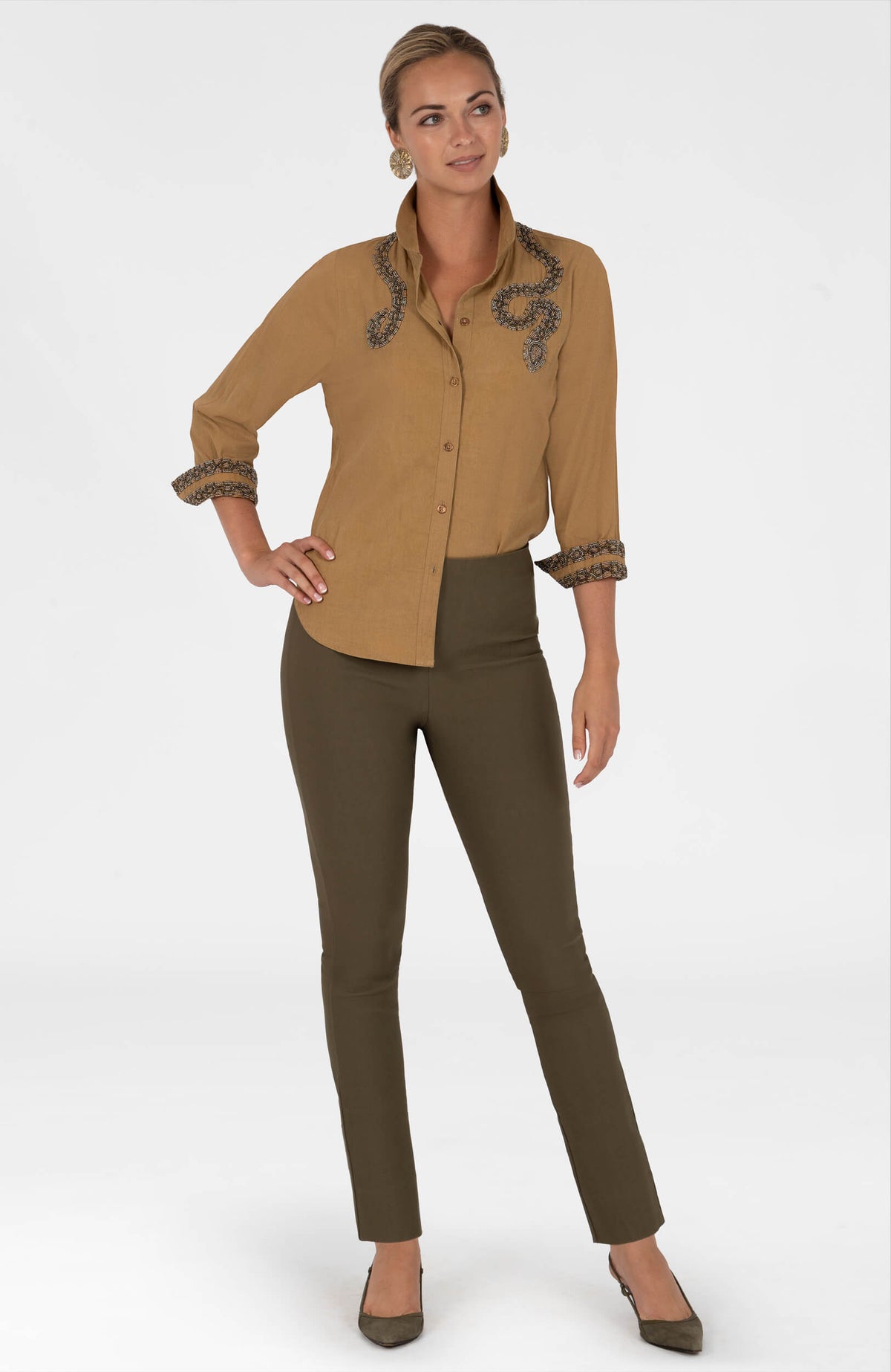 Sssss...Snake Shirt Khaki