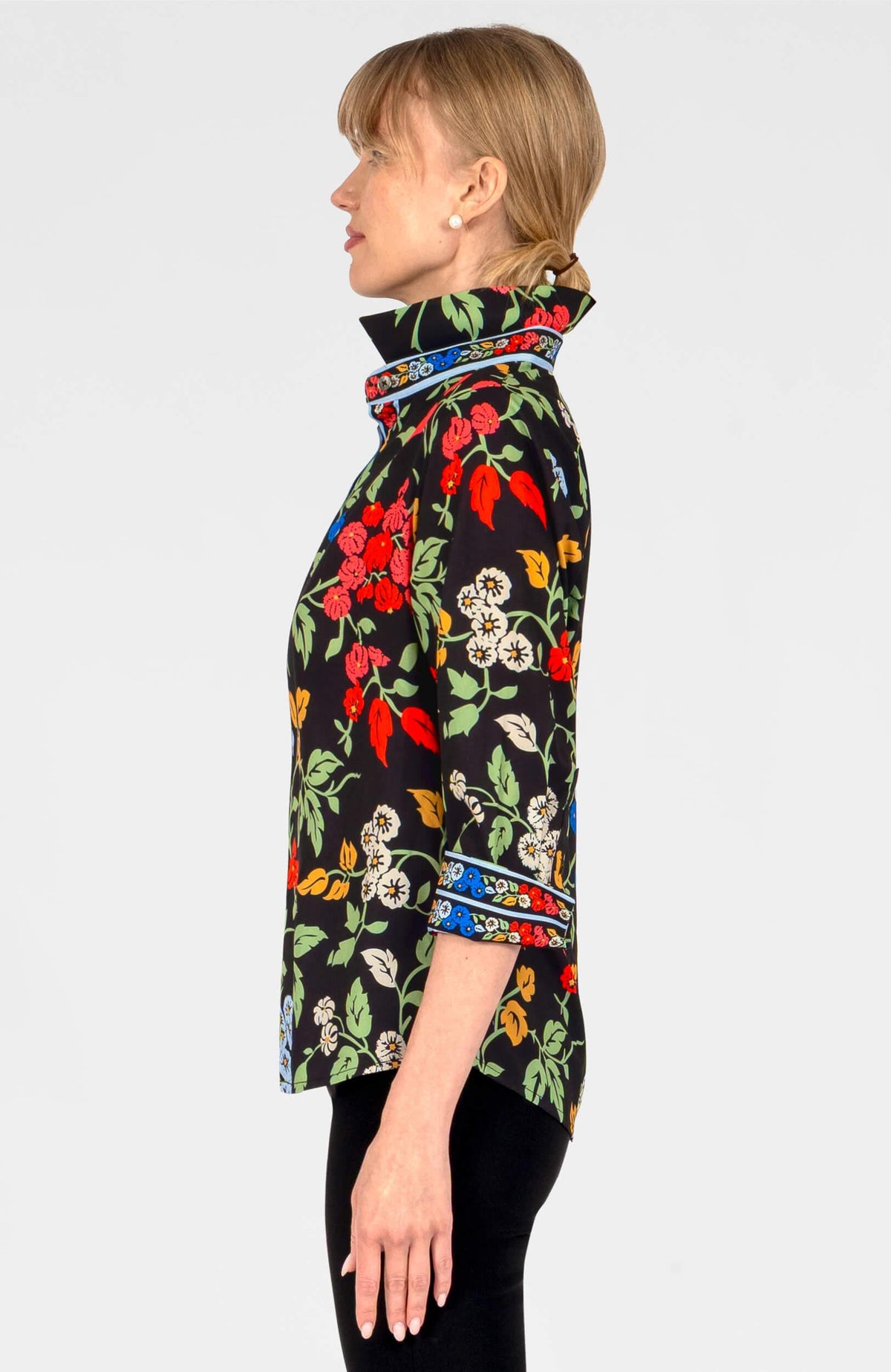 Boyfriend Cdc Shirt - Winter Garden Black