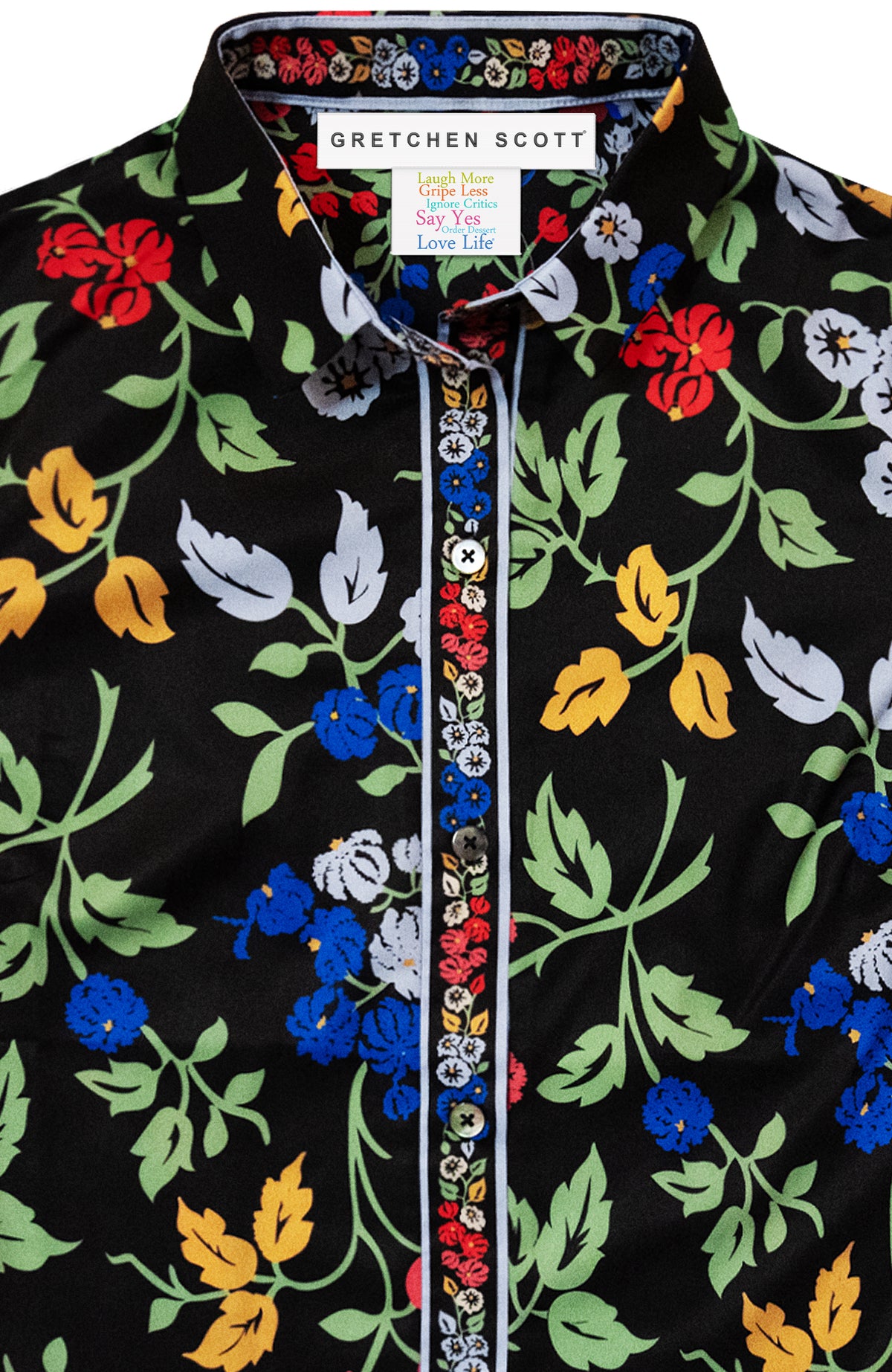 Boyfriend Shirt - Winter Garden Black