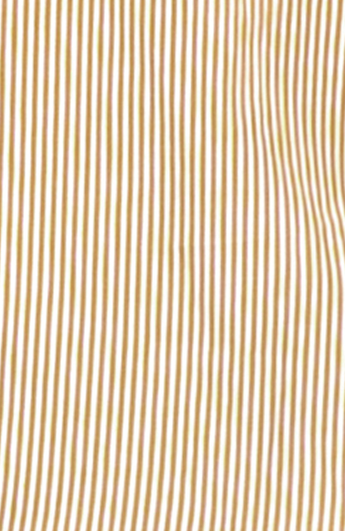 Boyfriend Cotton Shirt - Stripe Khaki