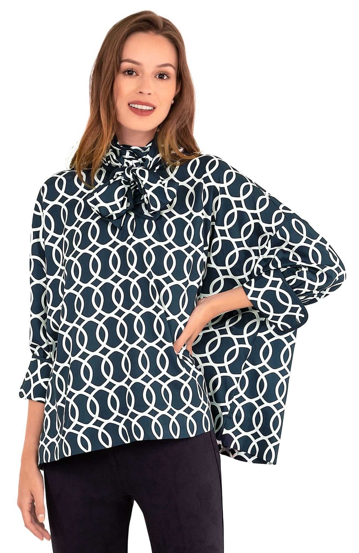 Impossibly Fabulous Top - Final Sale Navy White