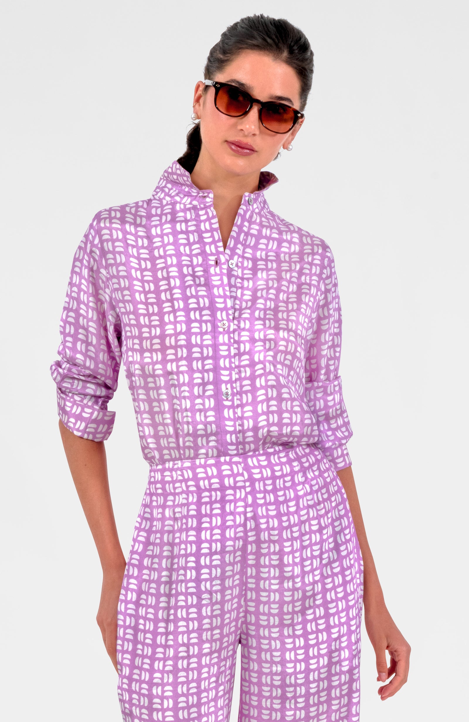 Waxing Crescent Blouse Lavander