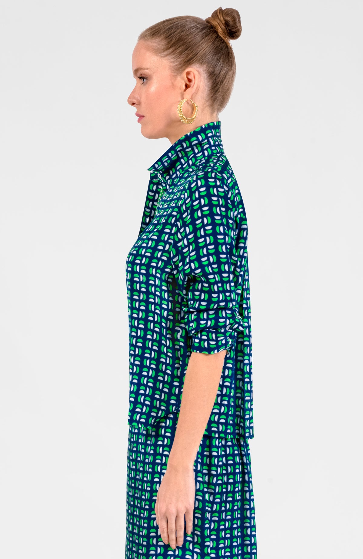 Waxing Crescent Blouse Navy