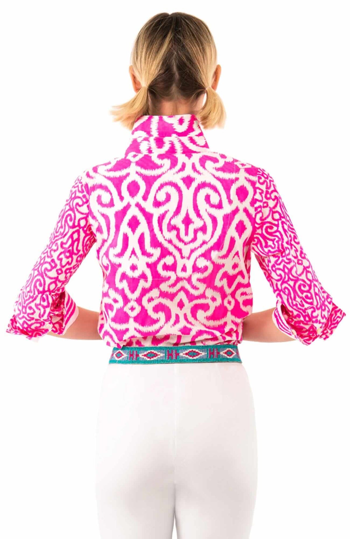 Cotton Boyfriend Shirt - Arabesque - Final Sale Pink