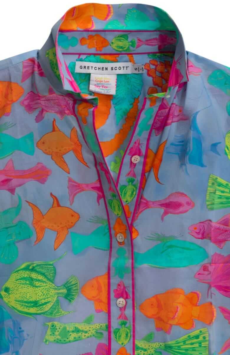 Boyfriend Shirt - What a Catch - Final Sale Periwinkle