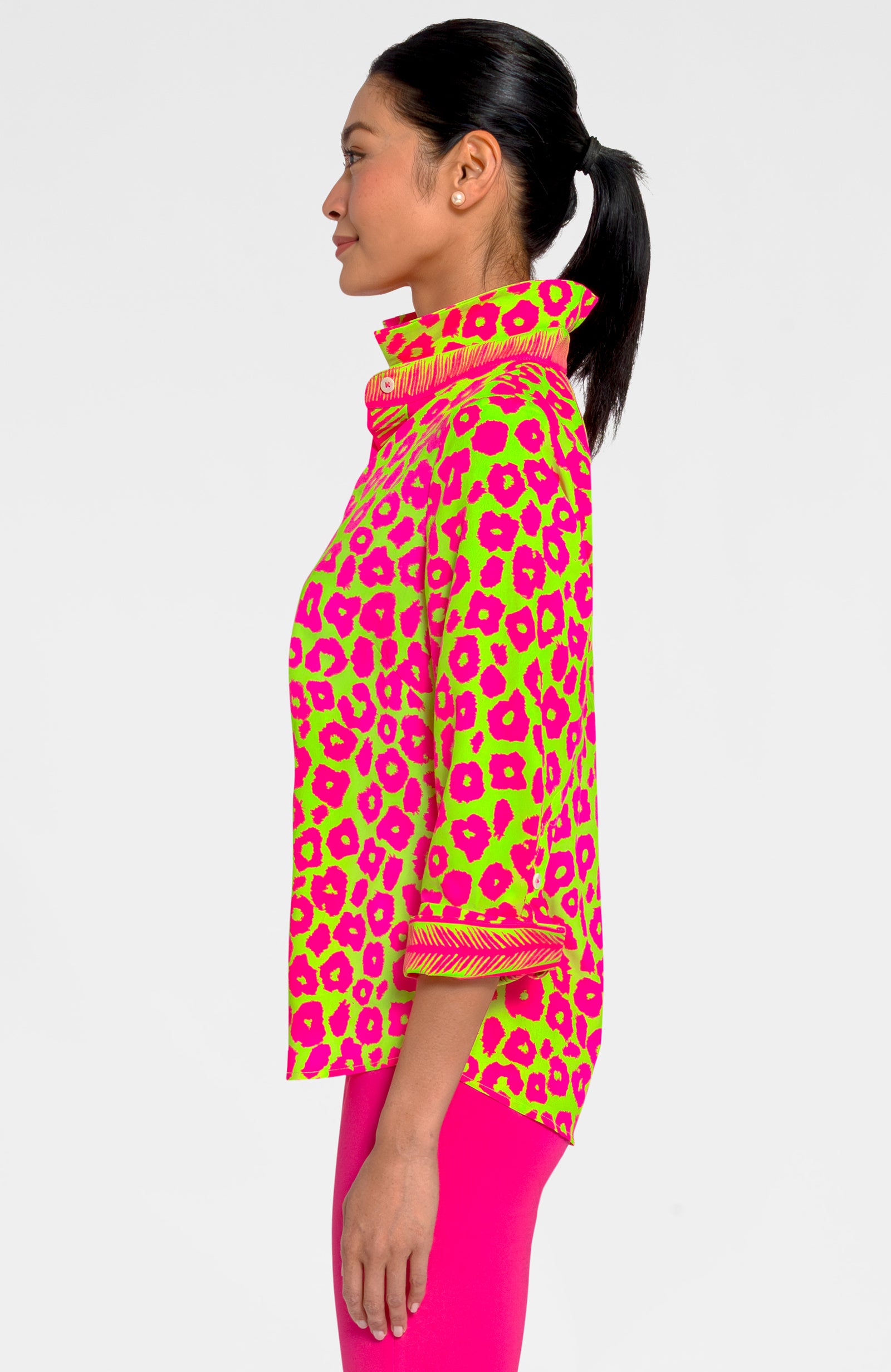 Boyfriend Shirt - Me Jane Lime Pink