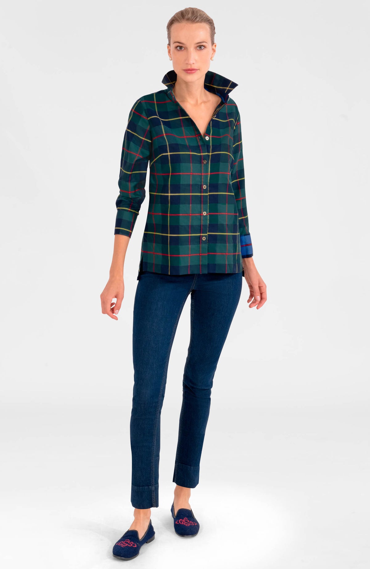 Comfy Cozy Shirt - Plaidly Cooper Green Multi