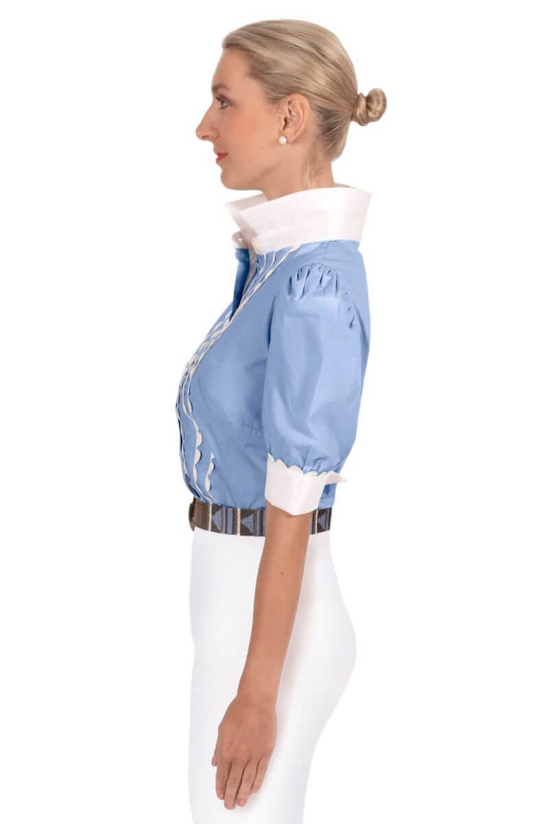 Ric Rac Roc Blouse - Final Sale Periwinkle