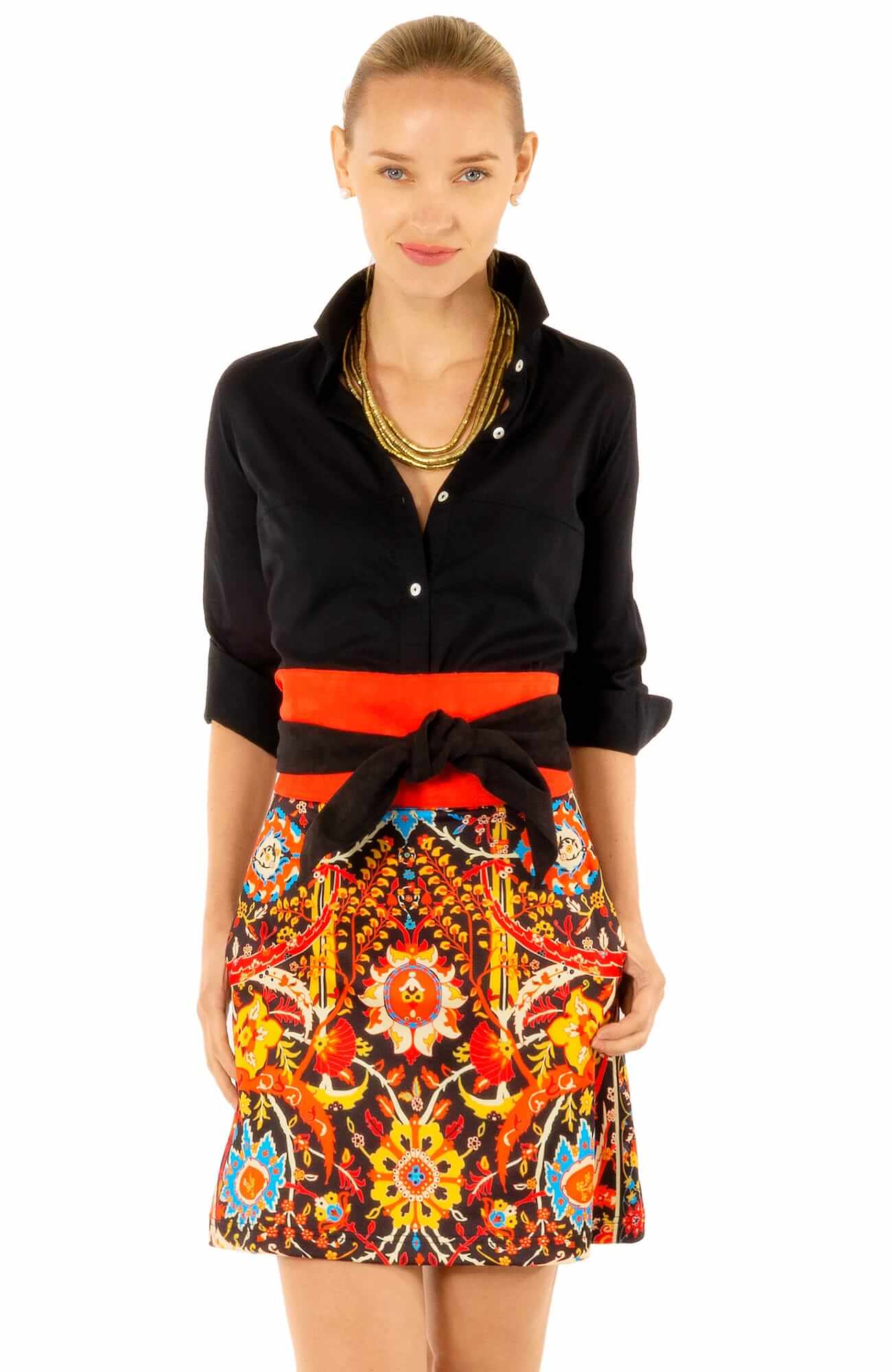 Sleek Voile Top Black