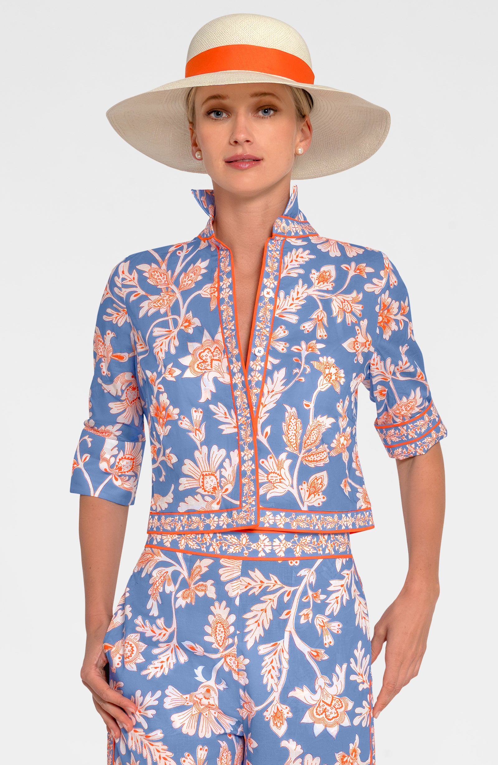 Effortless Top - Stunning Stippling Periwinkle