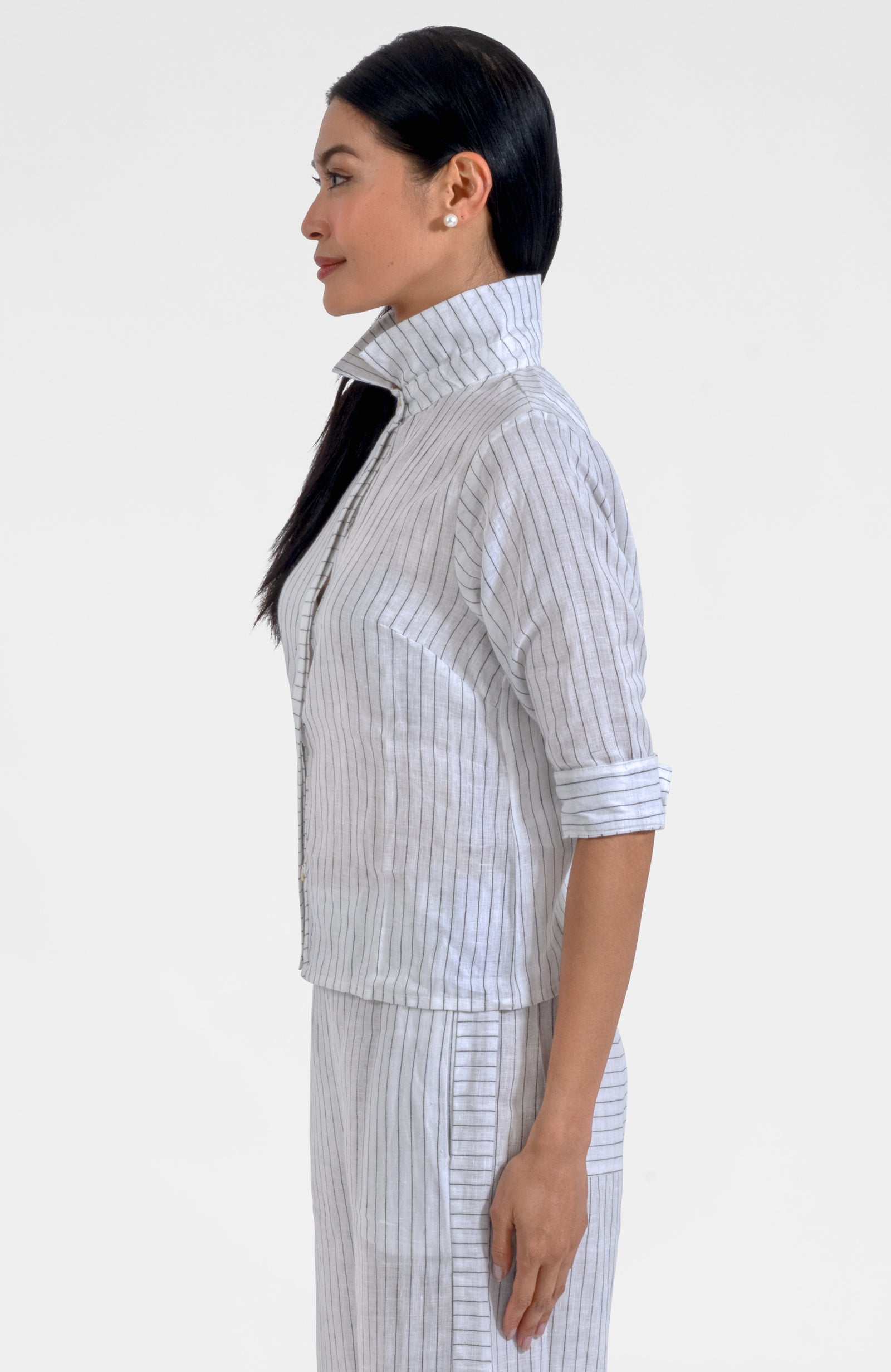 Effortless Top - Stripe It White