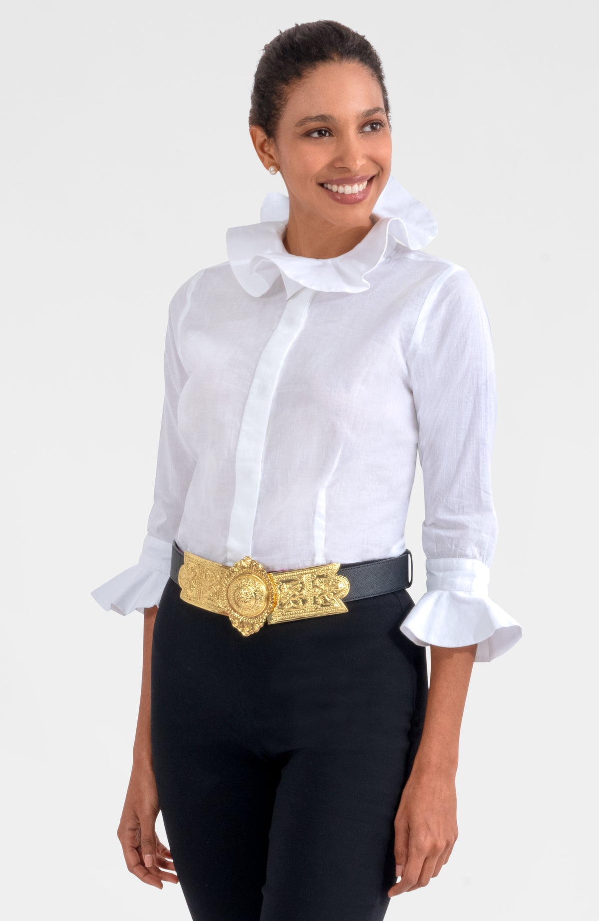 The Harlequin Blouse - Solid White