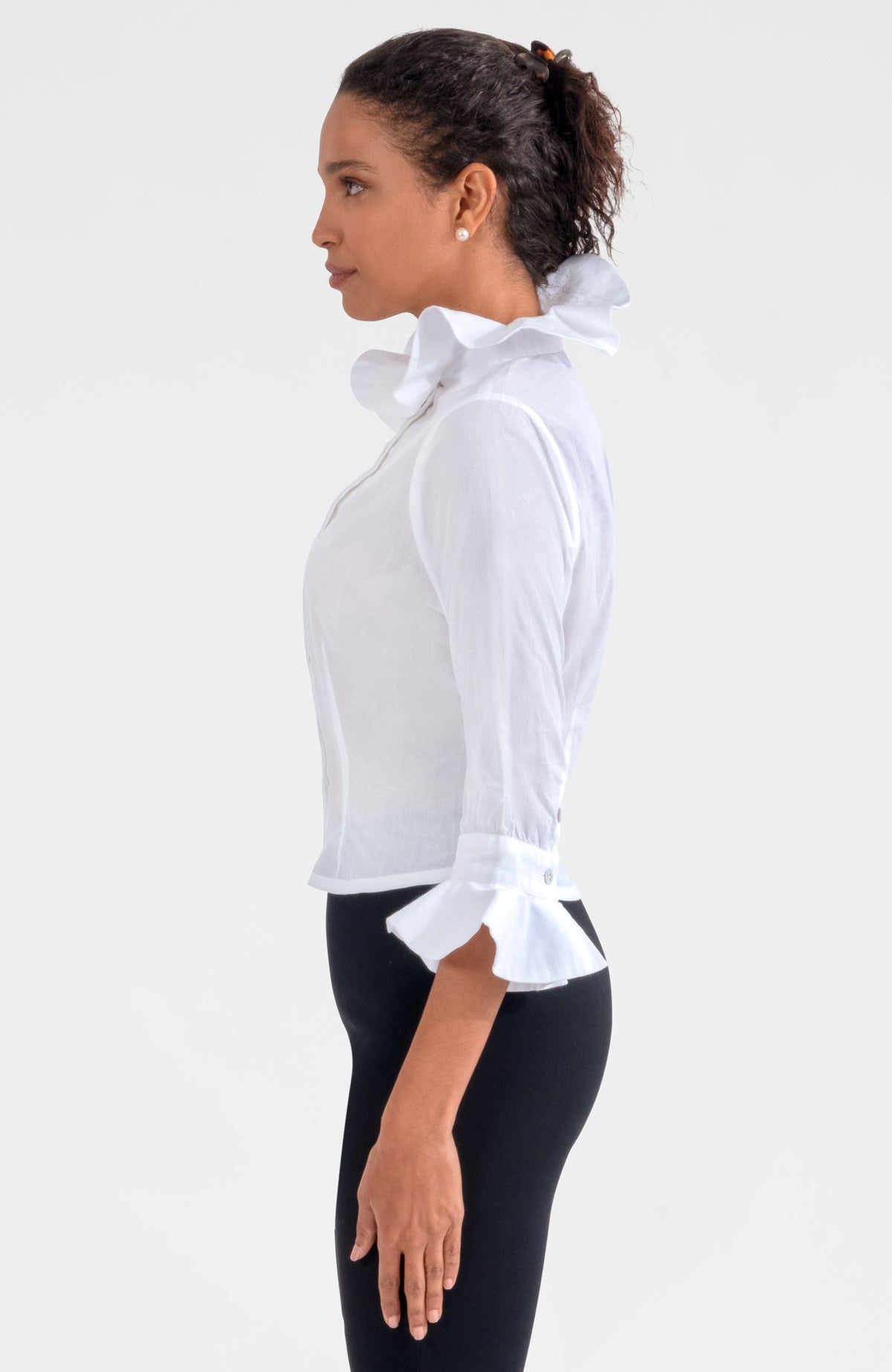 The Harlequin Blouse - Solid White