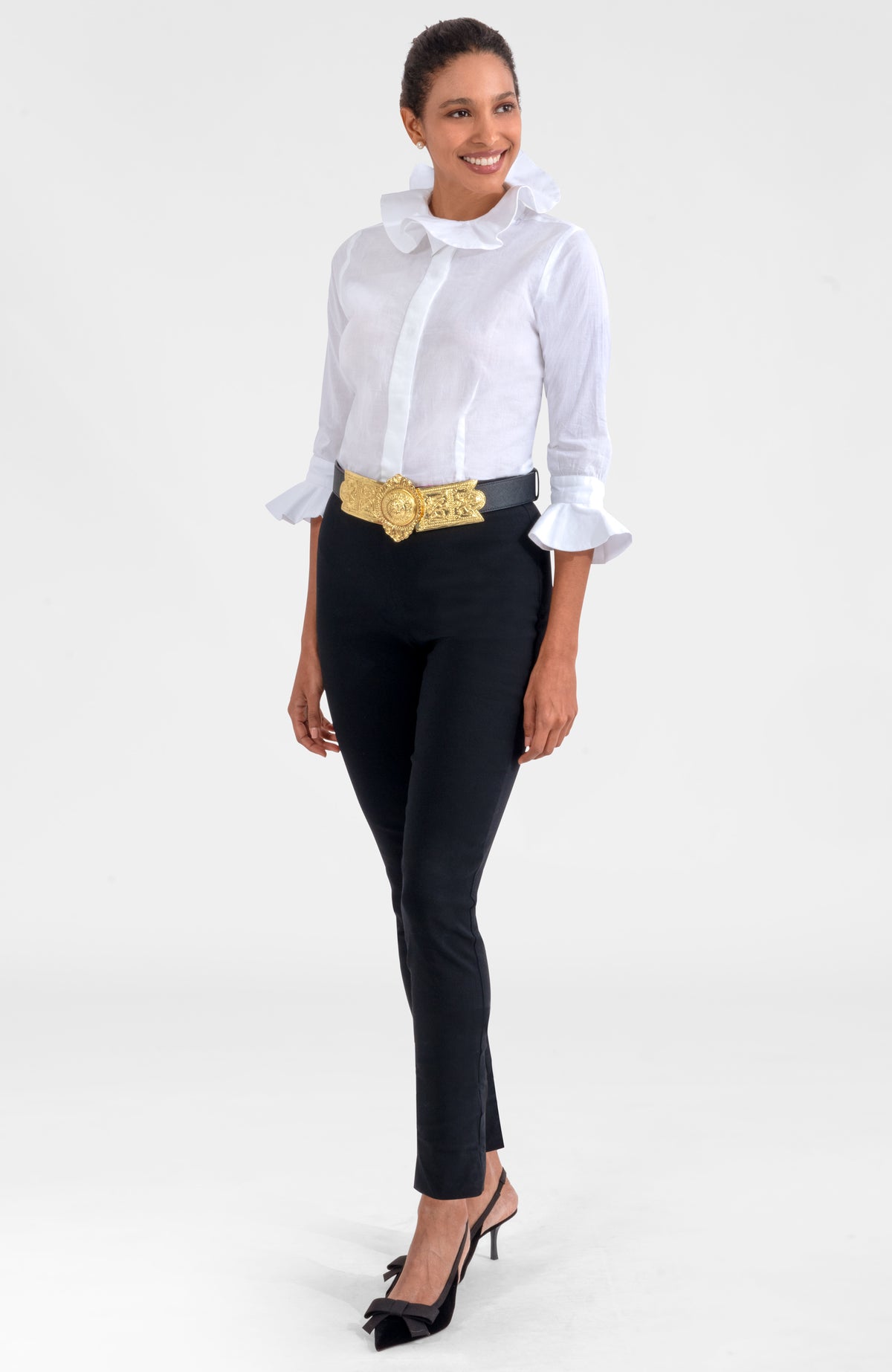 The Harlequin Blouse - Solid White