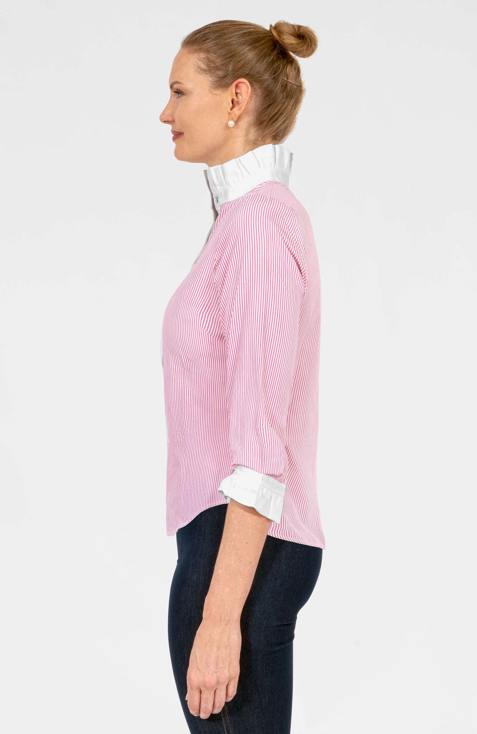 Be Witty Top - Stripe Pink