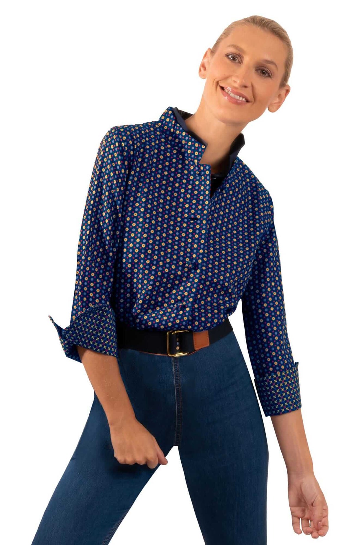 Forget Me Knot Top - Foulardio - Final Sale Navy Red