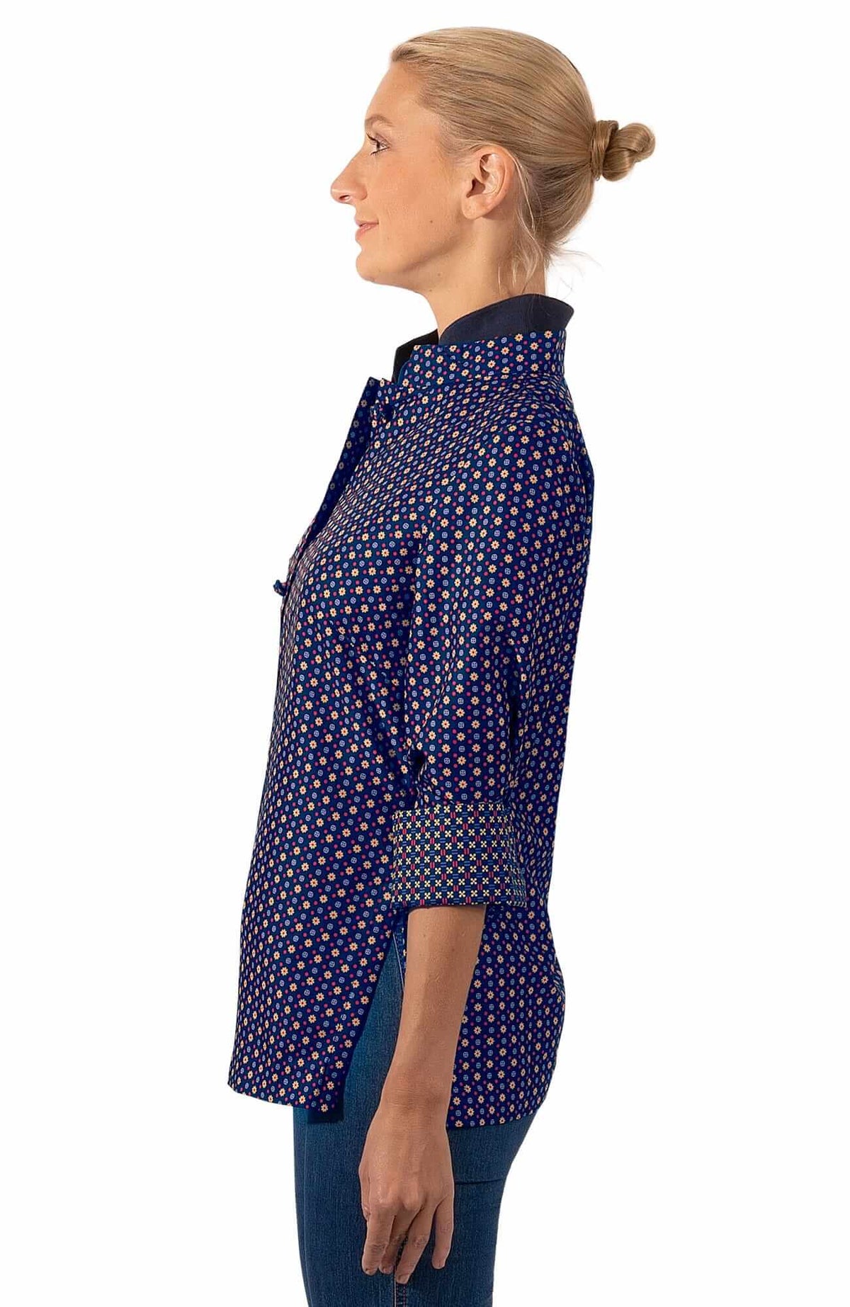 Forget Me Knot Top - Foulardio - Final Sale Navy Red