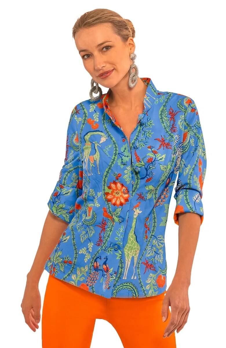 Forget Me Knot Top - Jungle Symphony Brights