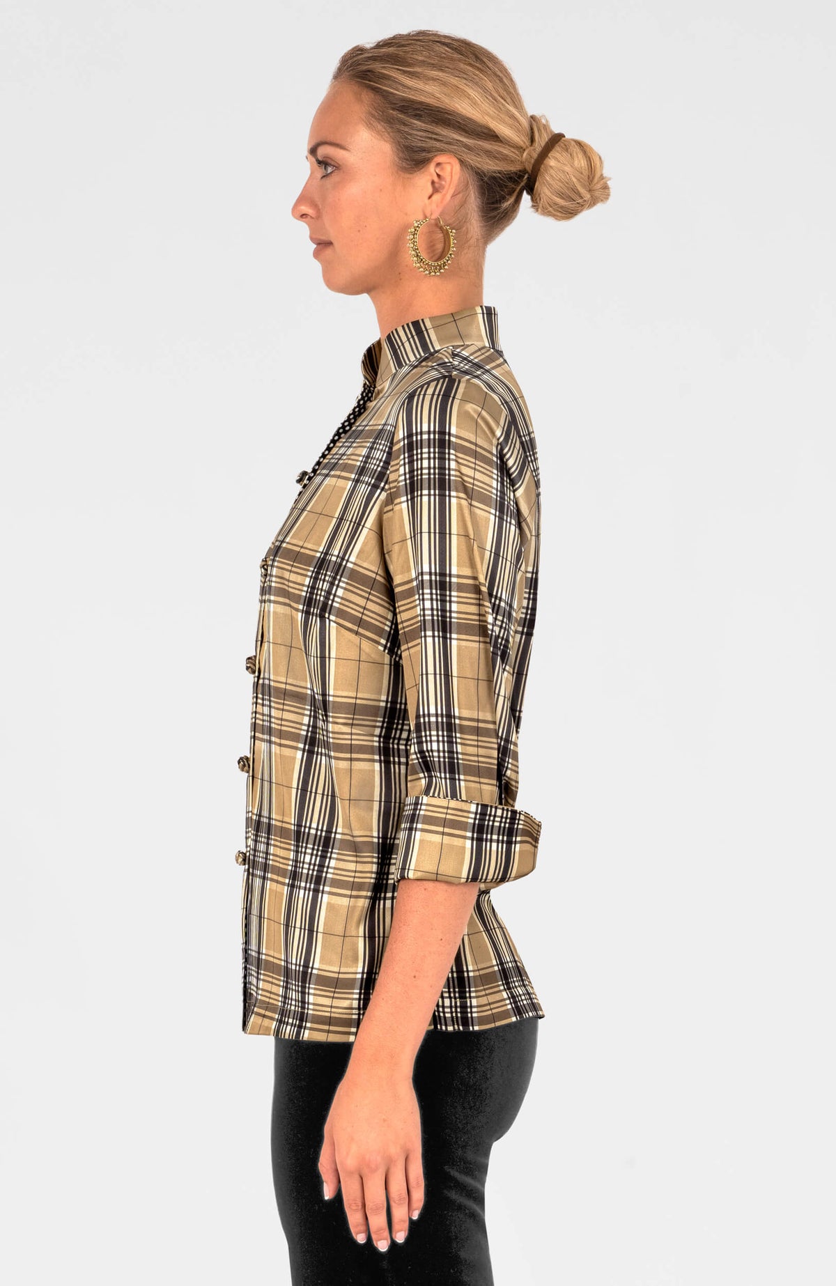 Forget Me Knot Top - Belgravia Khaki