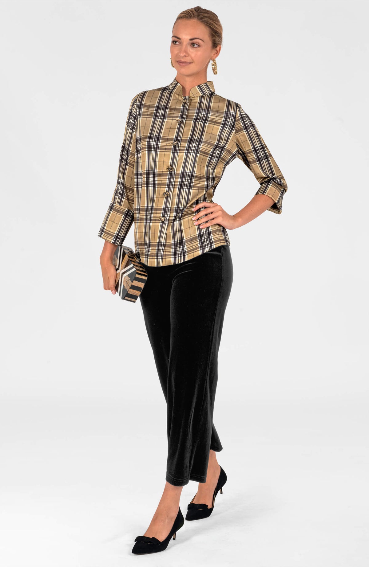 Forget Me Knot Top - Belgravia Khaki