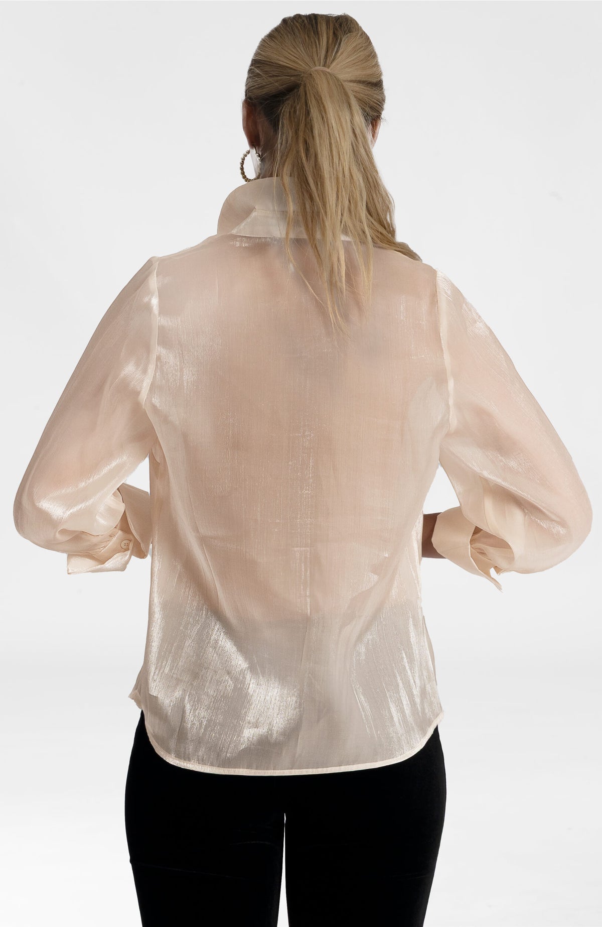 Shine On Silver Moon Blouse Ivory