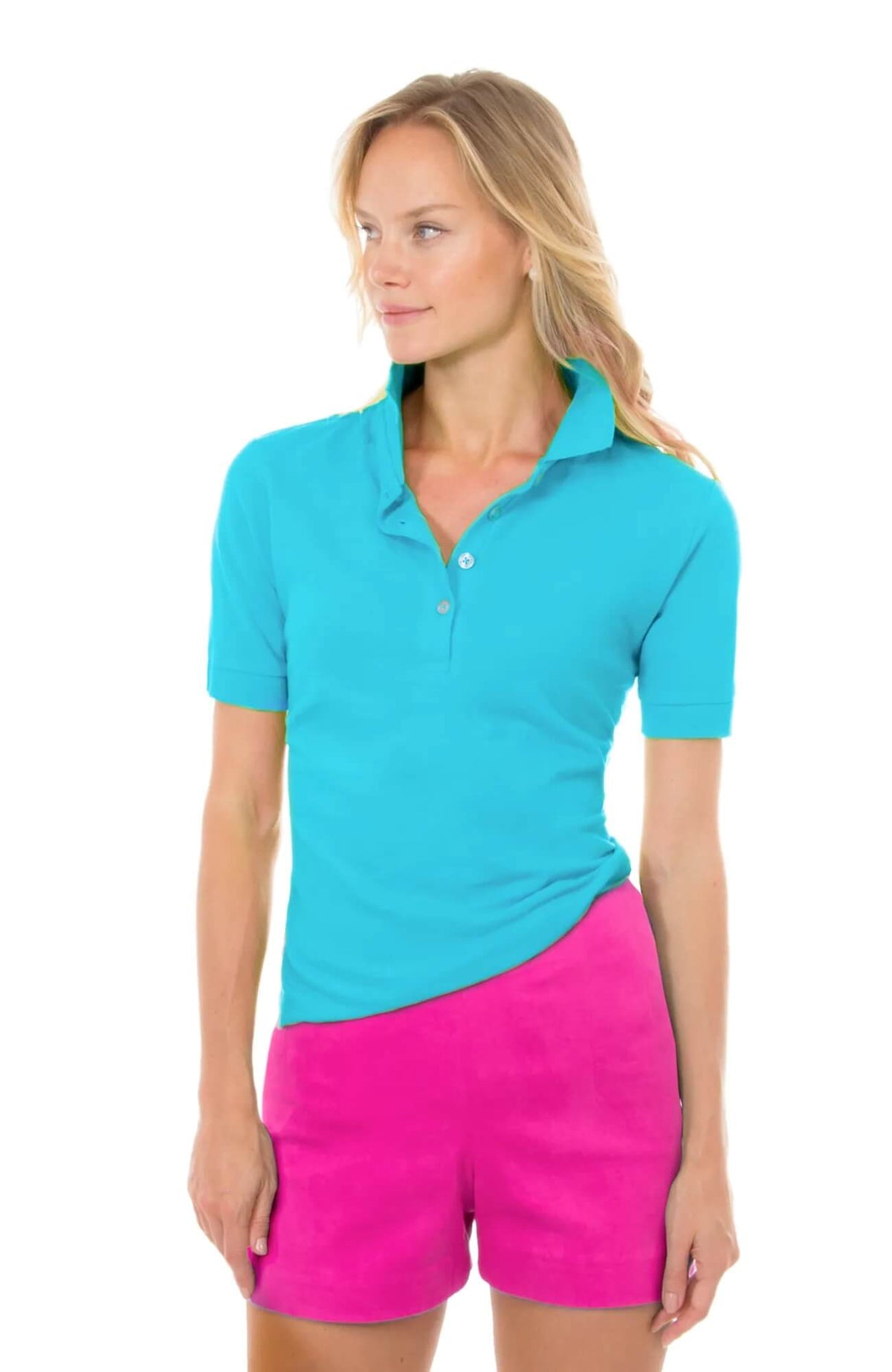 GripeLess - Cotton Piqué Polo Shirt Turquoise