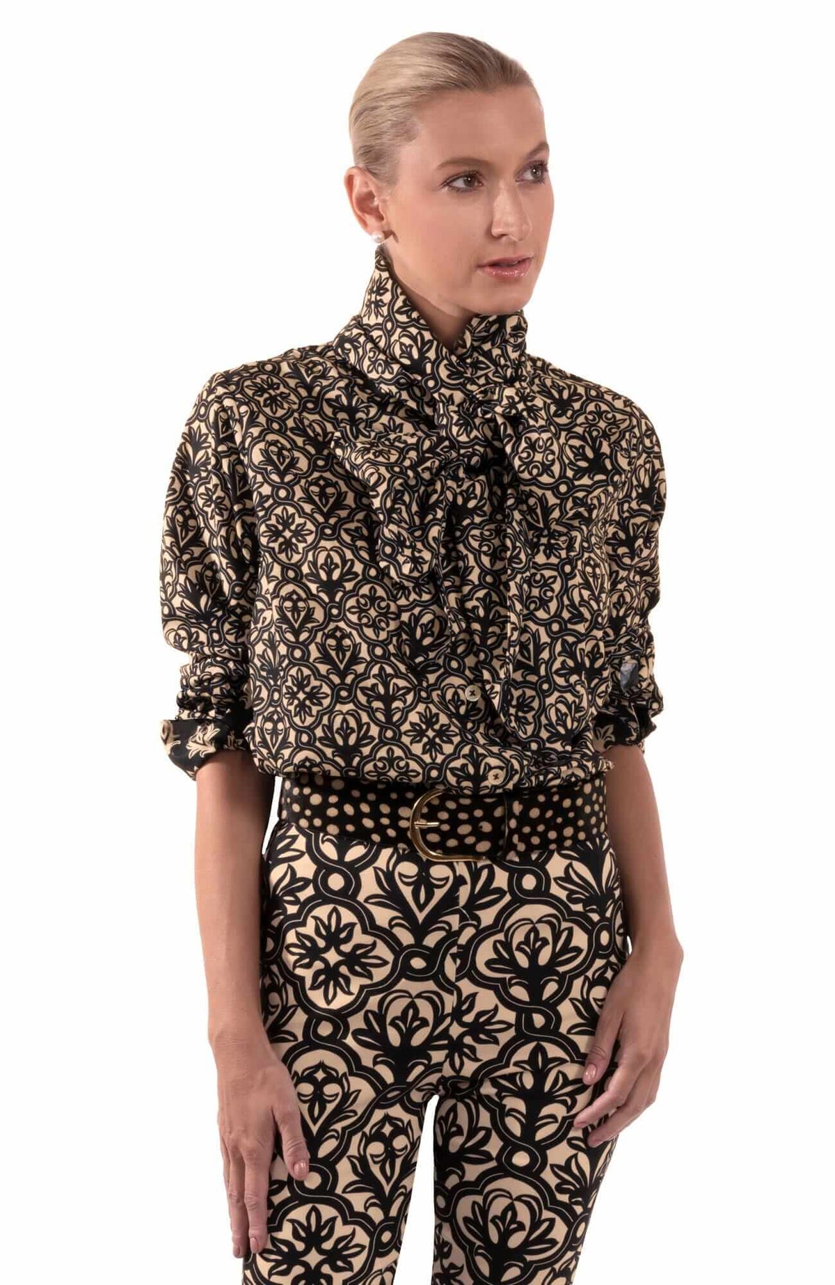 L&#39;echarpe Blouse - Wall Of Secrets Black Champagne