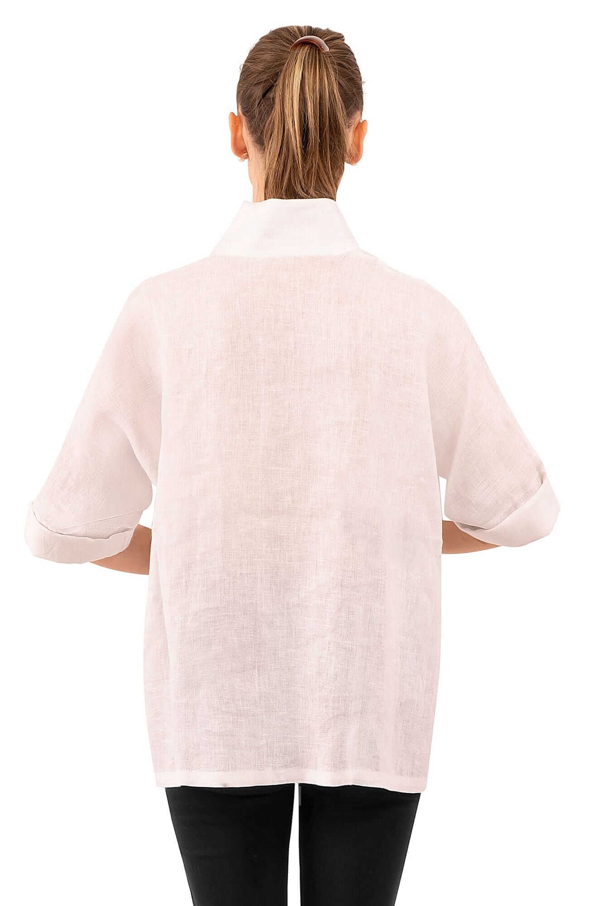 Little Lulu Linen Blouse - La Di Da White