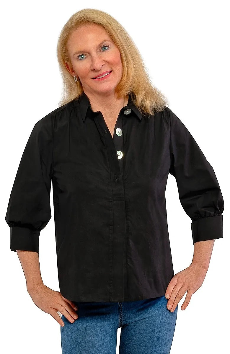 The Mary Top - Solid Black