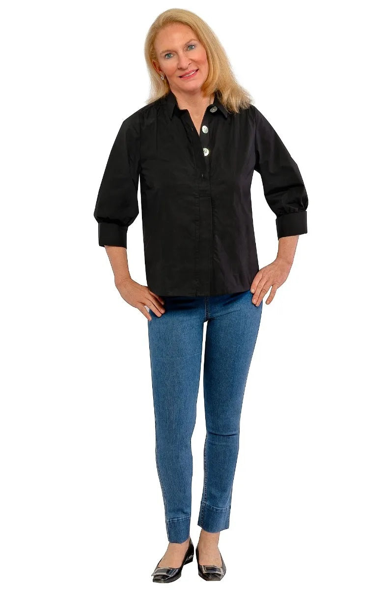 The Mary Top - Solid Black