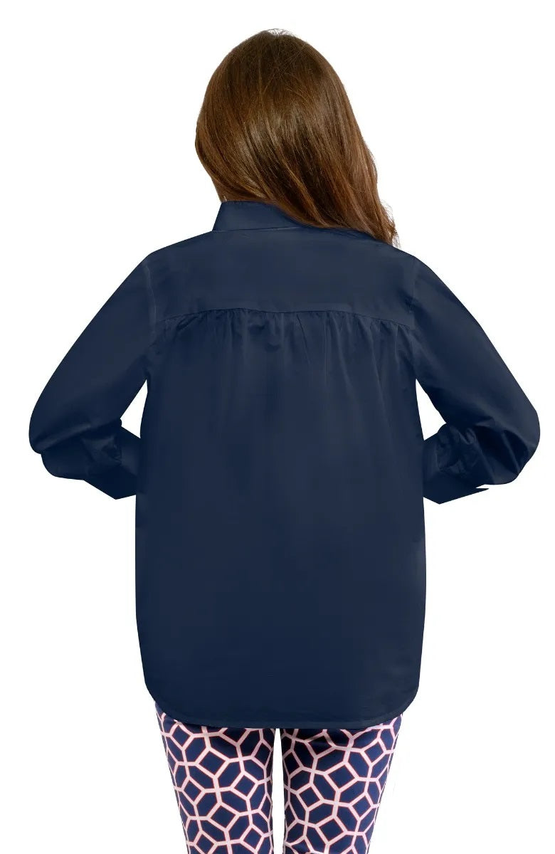 The Mary Top - Solid Navy