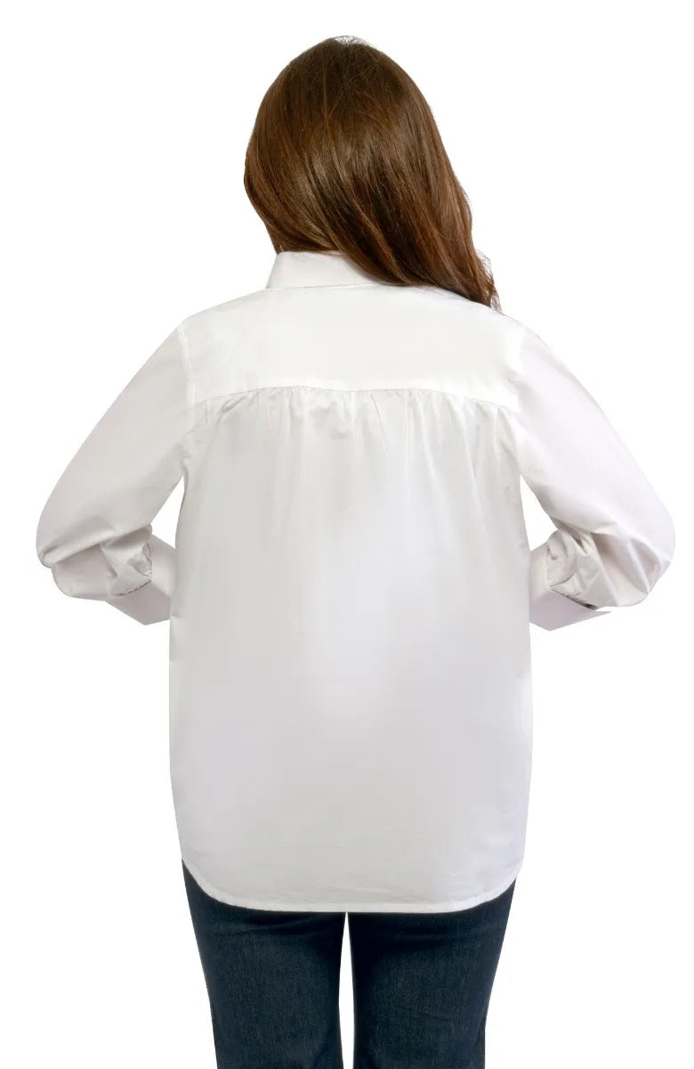 The Mary Top - Solid White