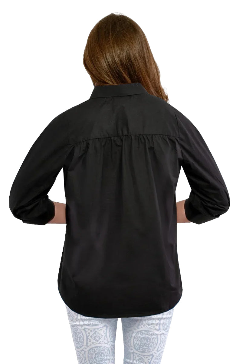 The Mary Top - Solid - Final Sale Black