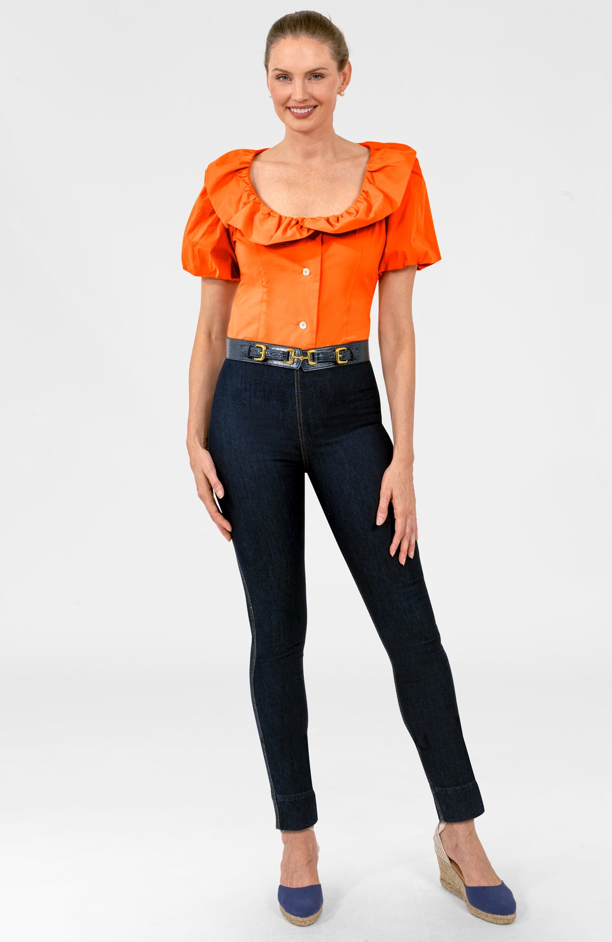 Picture Perfect Top - Solid Orange