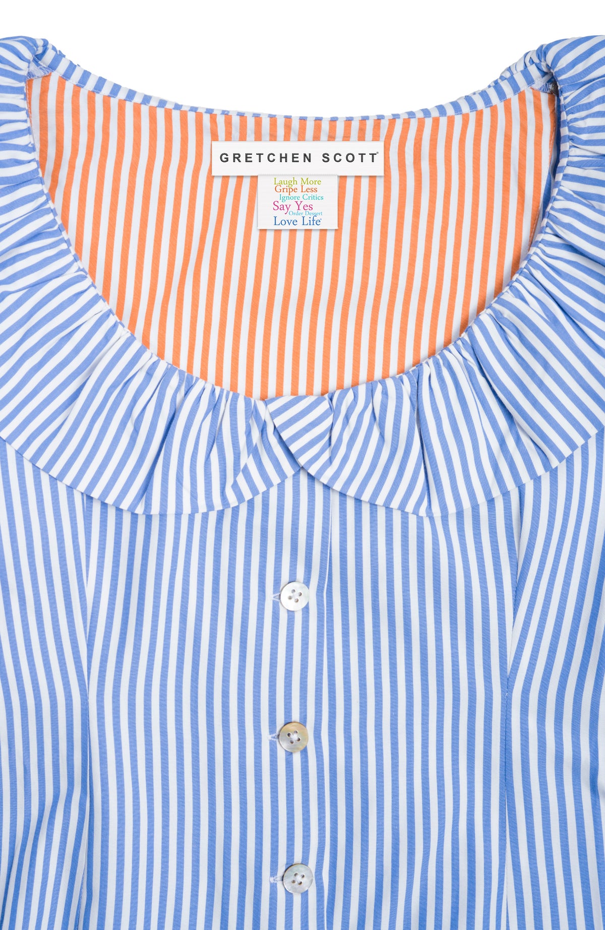 Picture Perfect Top - Stripe Periwinkle