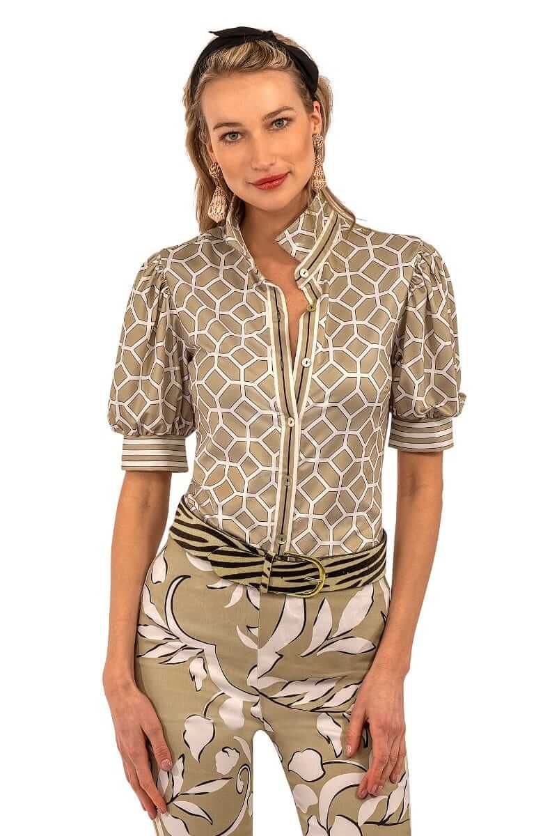 Puff Top - Lucy In The Sky With Diamonds - Final Sale Khaki