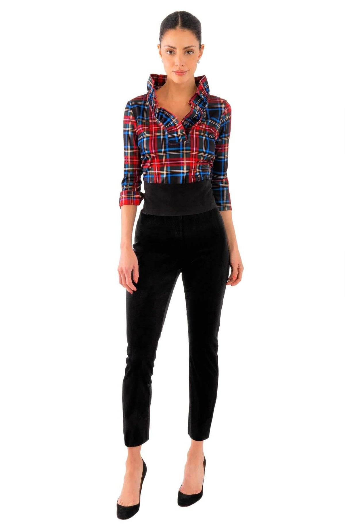 Ruffneck Top - Duke of York - Final Sale Black