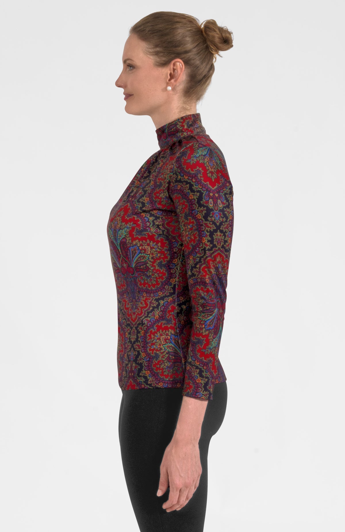Scorching Hot Top - Passion Paisley Black