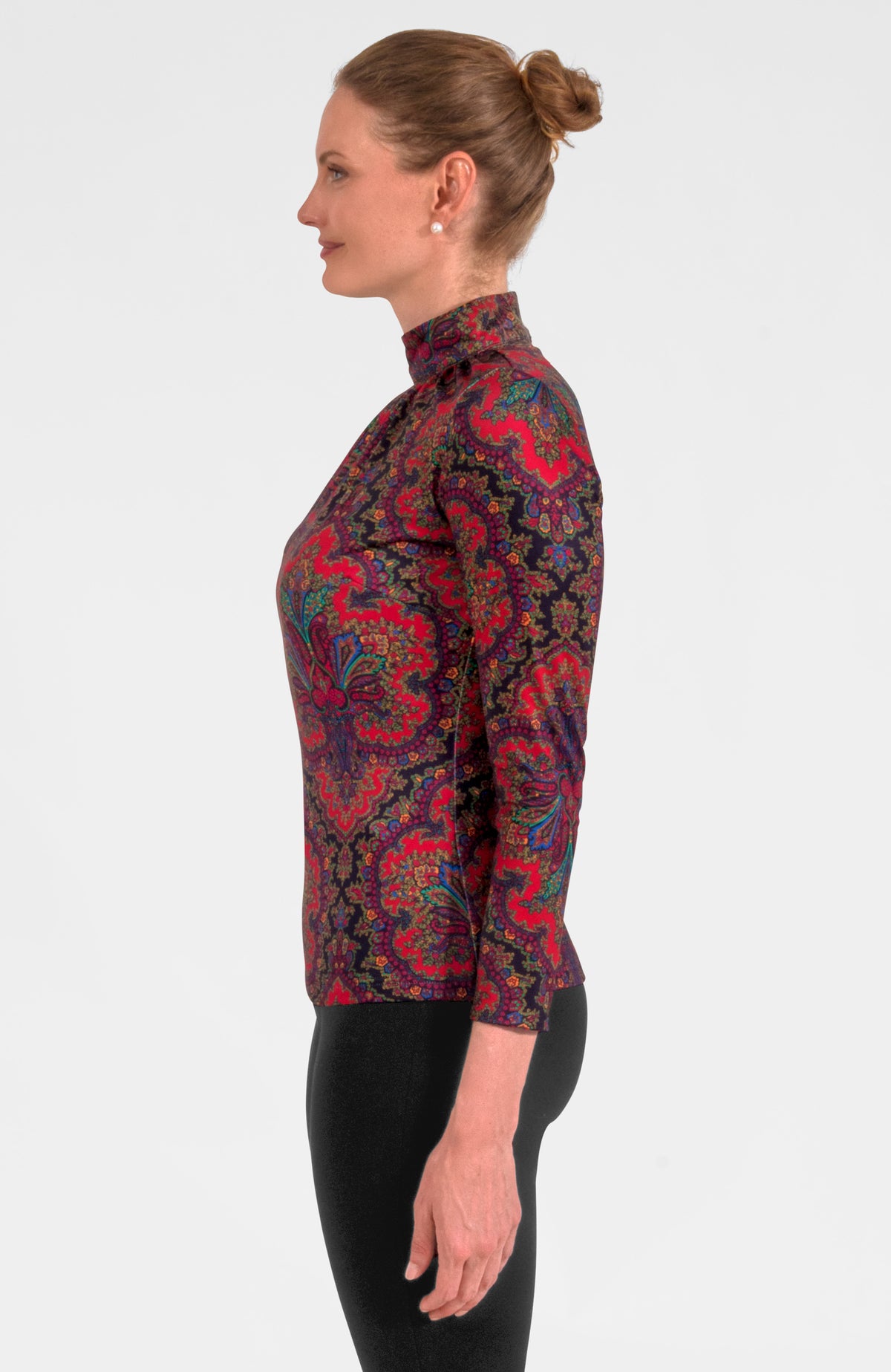 Scorching Hot Top - Passion Paisley Black