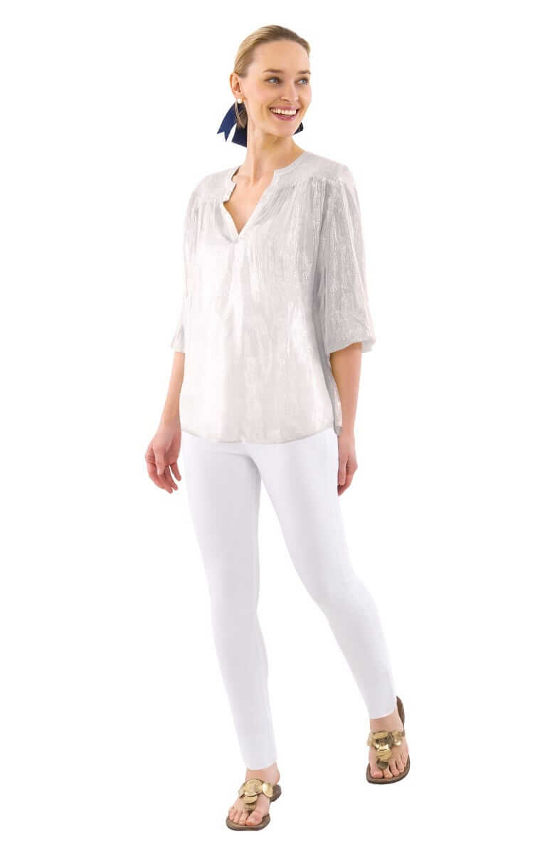 Metallic Smock - Glinda Lurex - Final Sale Silver