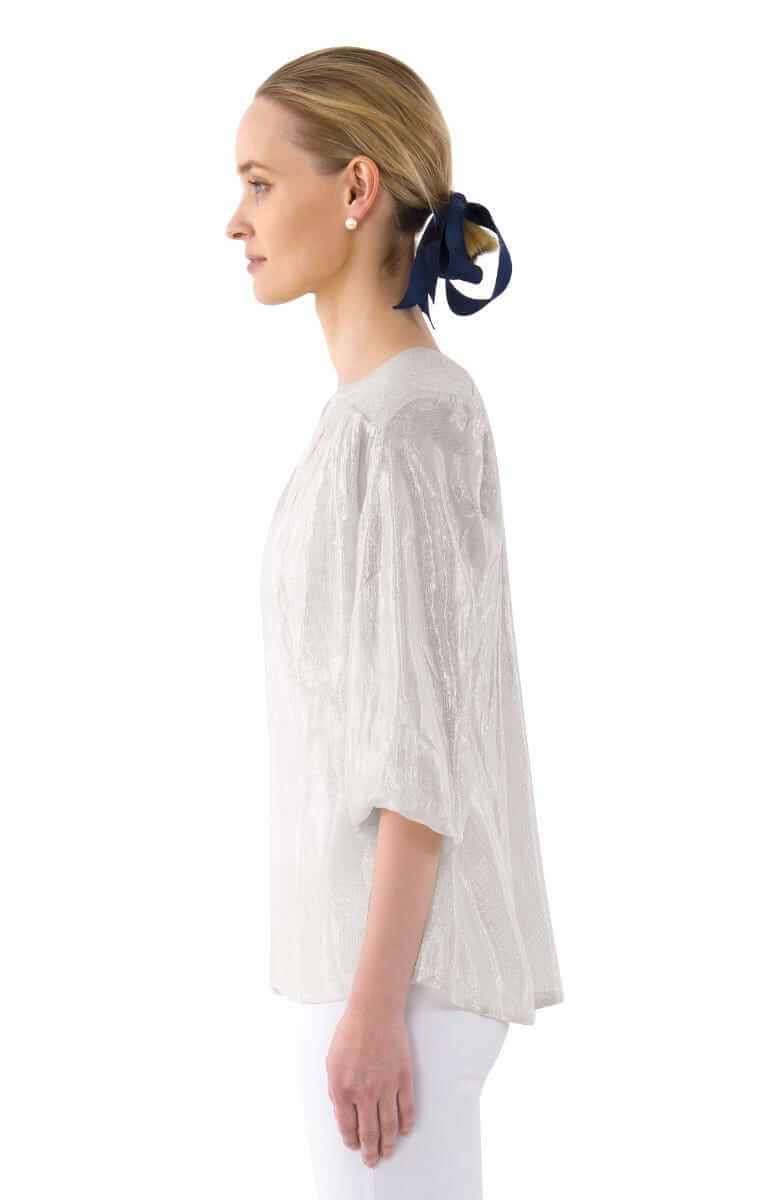 Metallic Smock - Glinda Lurex - Final Sale Silver