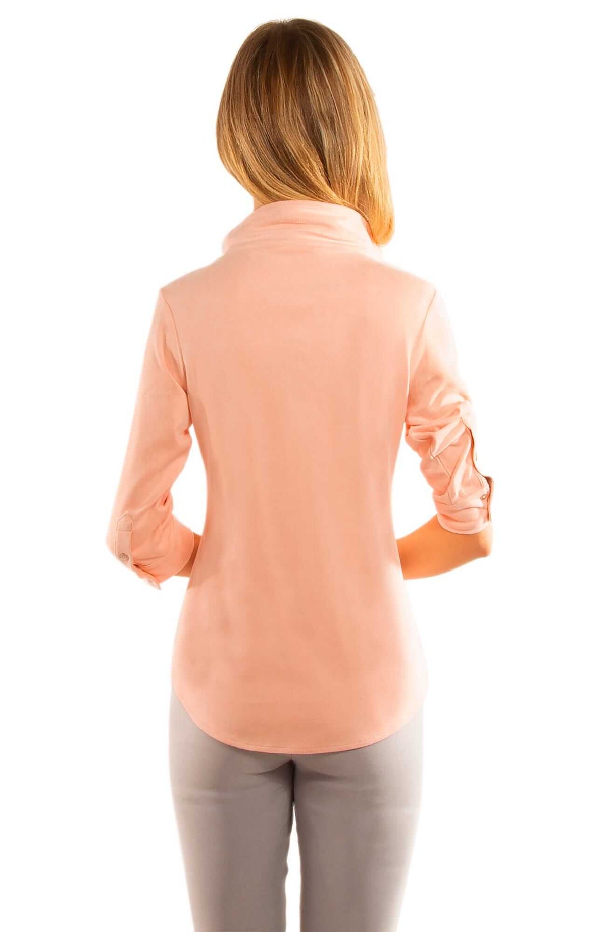 Suede Popover Top - Final Sale Babygirl Pink